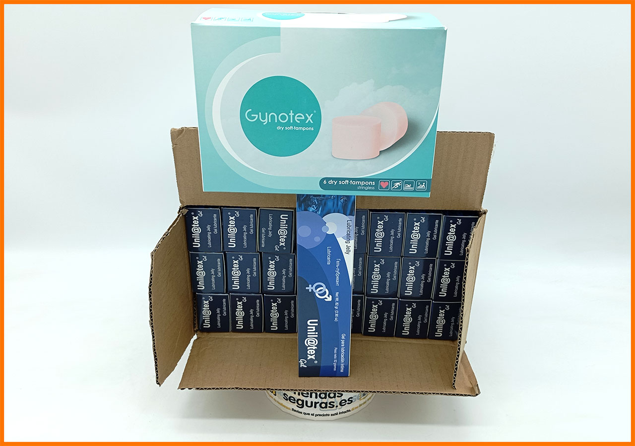24 Lubricantes Unilatex + Gynotex Soft Tampons