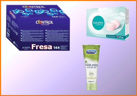 Control Fresa + Gynotex Dry + Durex Natural Gel