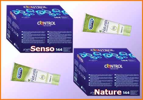 Control Senso + Control Nature + 2 Durex Natural Gel